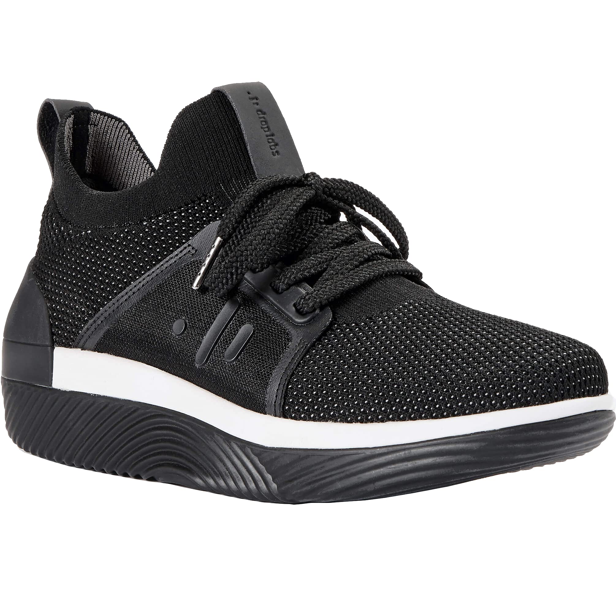 DropLabs EP 01 Haptic Gaming Sneakers for Women - Size 9 | Bluetooth Wireless Shoes with 360° Vibration Feedback | Compatible with VR, Gaming, Music & Movies | 6-Hour Battery & Magnetic Charging | Black & White Athletic Shoes (Perfect for VR Gaming, Home Workouts & Immersive Entertainment)