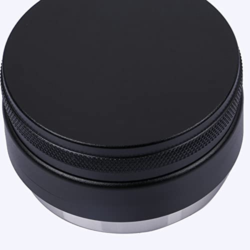 58MM Adjustable Height Stainless Steel Coffee Tamper - Espresso Powder Distributor with Threaded Base | Perfect for Home Baristas & Professional Coffee Shops