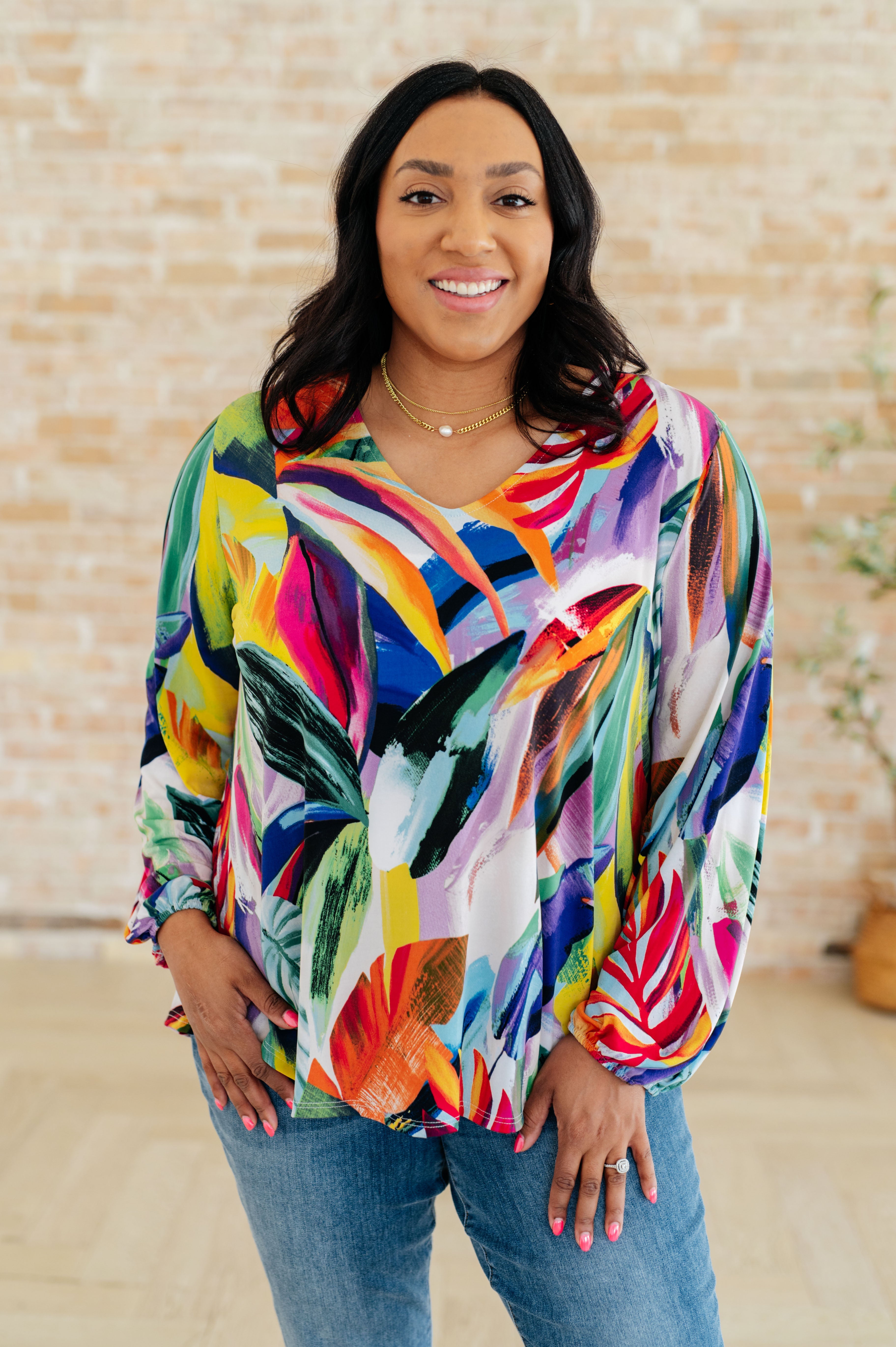 Elegant Scoop Neck Blouse for Women - Flowy Casual & Office Tops - Perfect for Work, Date Night & Everyday Wear