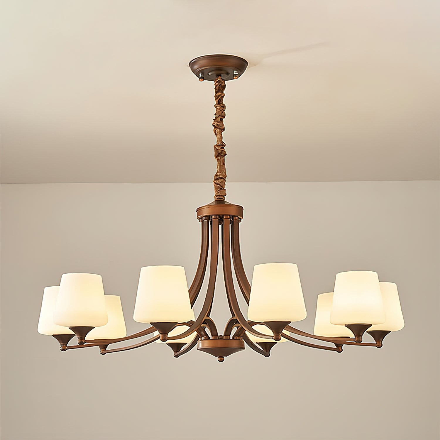 Adalyn Crystal Chandelier - Modern 6-Light Ceiling Fixture with LED Bulbs for Dining Room, Living Room & Bedroom Lighting