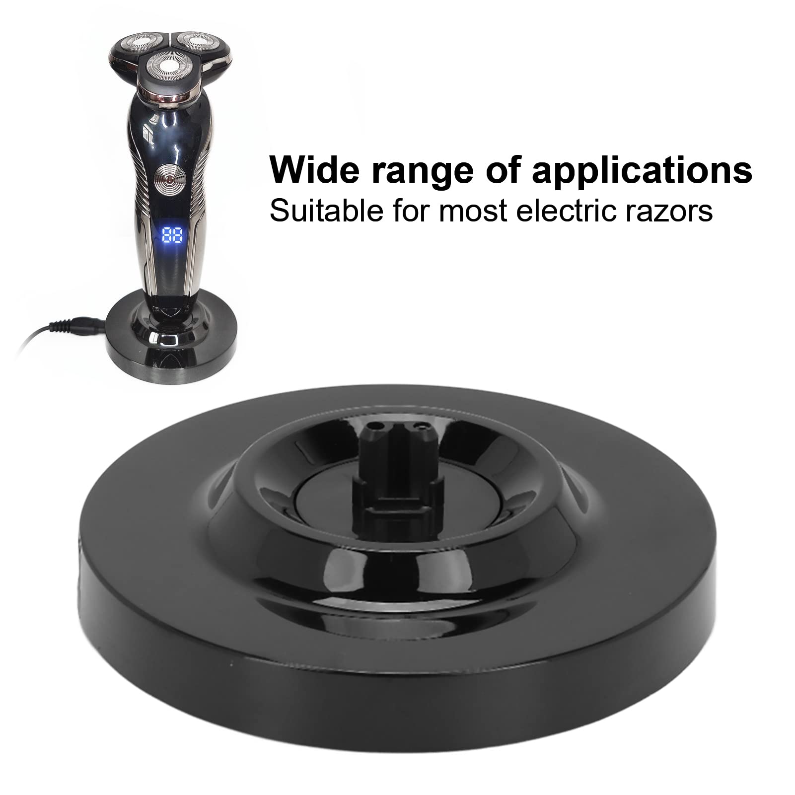 Premium Electric Shaver Charging Stand - Universal Charging Base with Anti-Slip Deep Design, ABS Material for Most Electric Razors & Hair Clippers | Perfect for Travel, Home & Bathroom Use