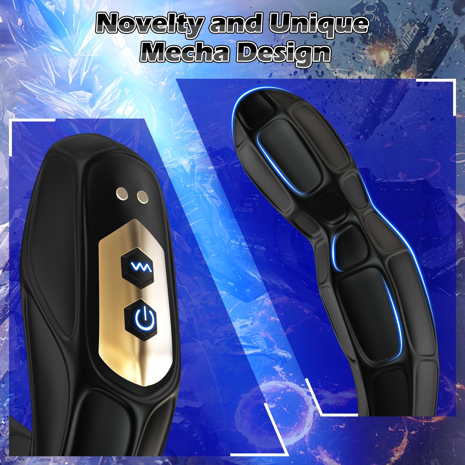 360° Rotating Prostate Massager with 10 Vibration Modes - Remote Control Anal Sex Toy for Men & Women | Perfect for Couples Play, Solo Pleasure & Sensual Exploration