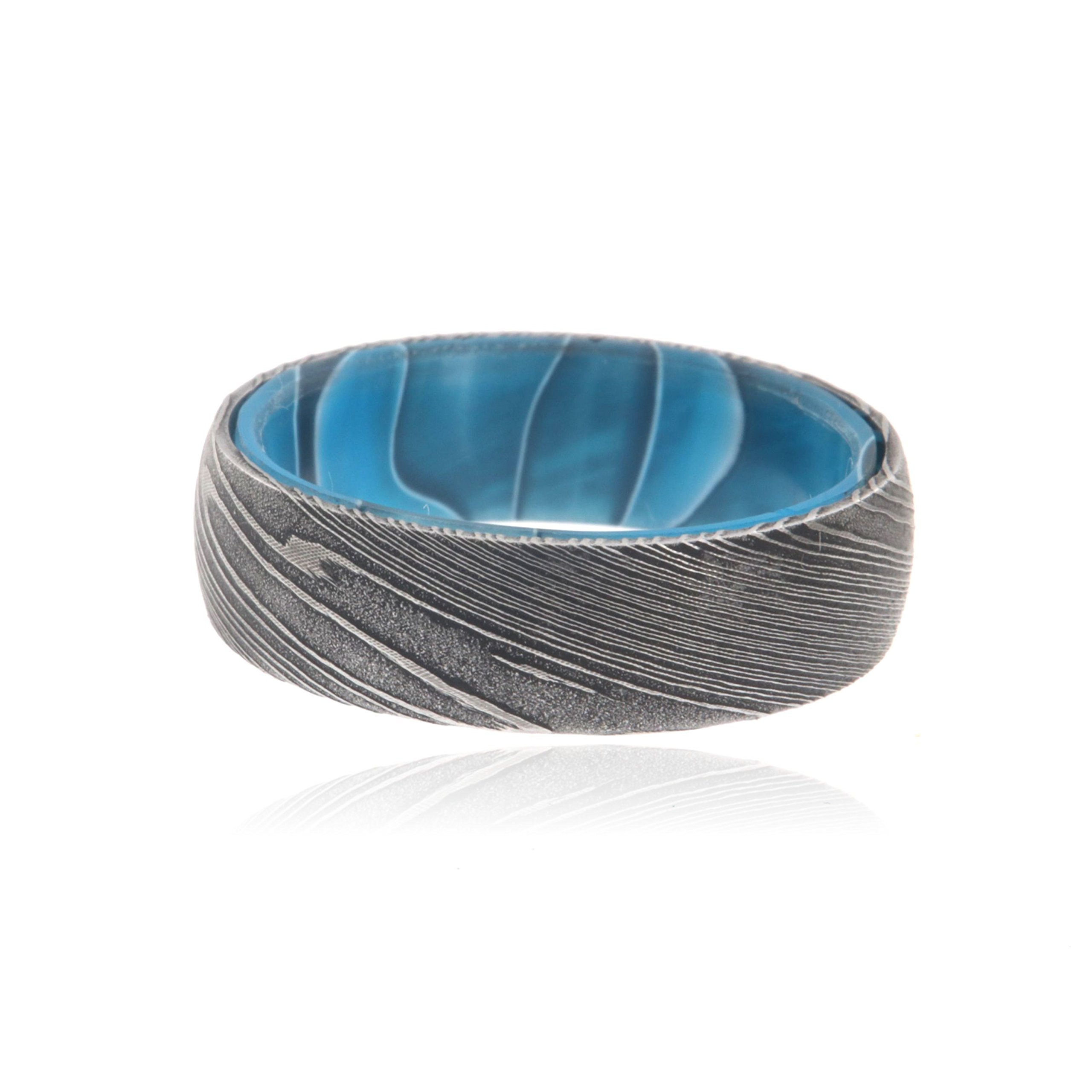 Authentic Damascus Steel Wedding Rings for Men - Handcrafted in USA | Durable & Stylish Mens Bands for Weddings, Anniversaries & Special Occasions