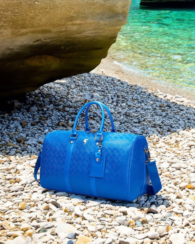 Tucann Carryall Tote Bag - Sapphire Blue Waterproof Travel & Gym Bag for Women & Men - Perfect for Work, Gym, Beach & Weekend Getaways