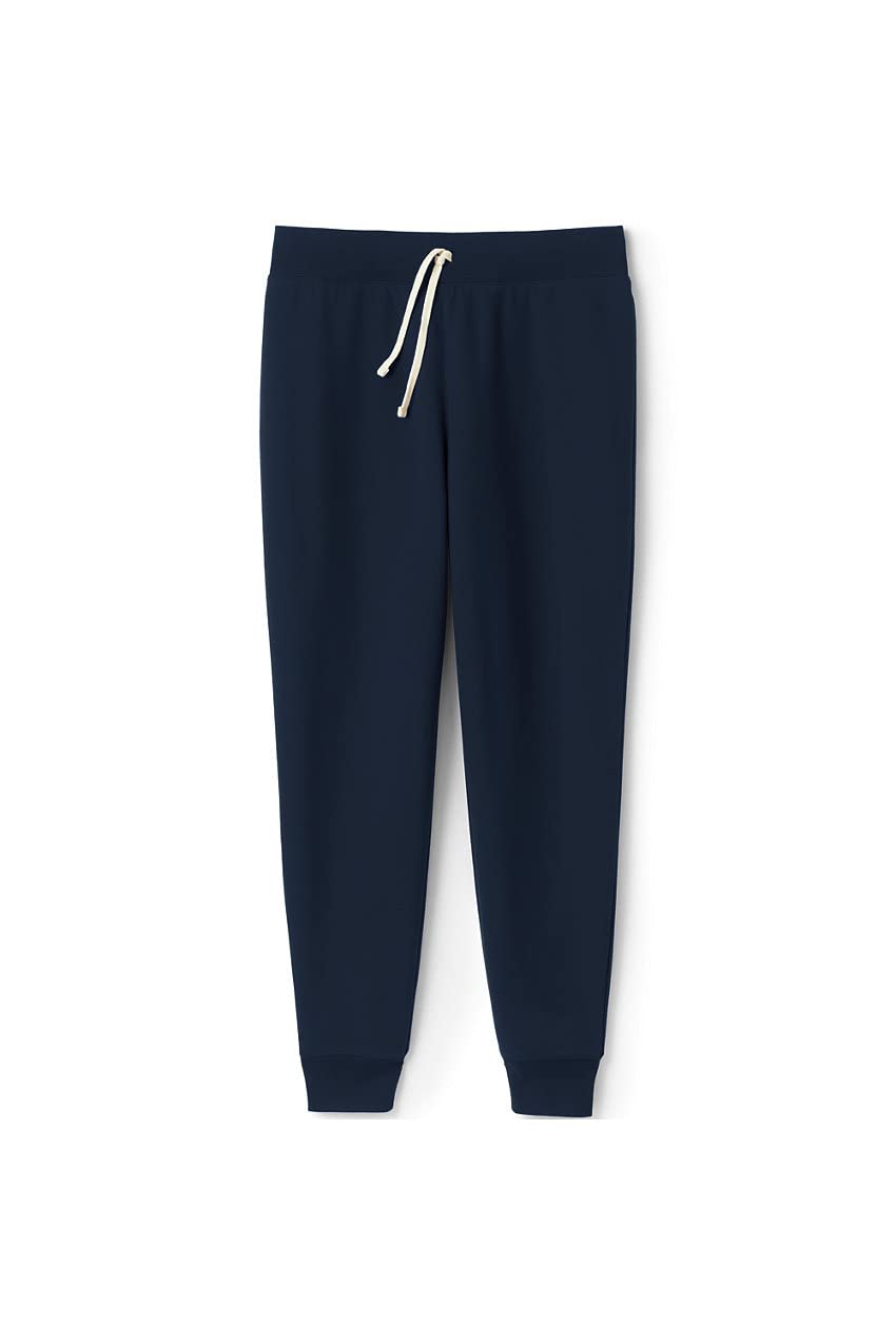 Lands' End Adult Jogger Sweatpants for School Uniforms - Comfortable Stretch Fit for Teachers & Staff - Perfect for Work, Casual Wear & School Activities