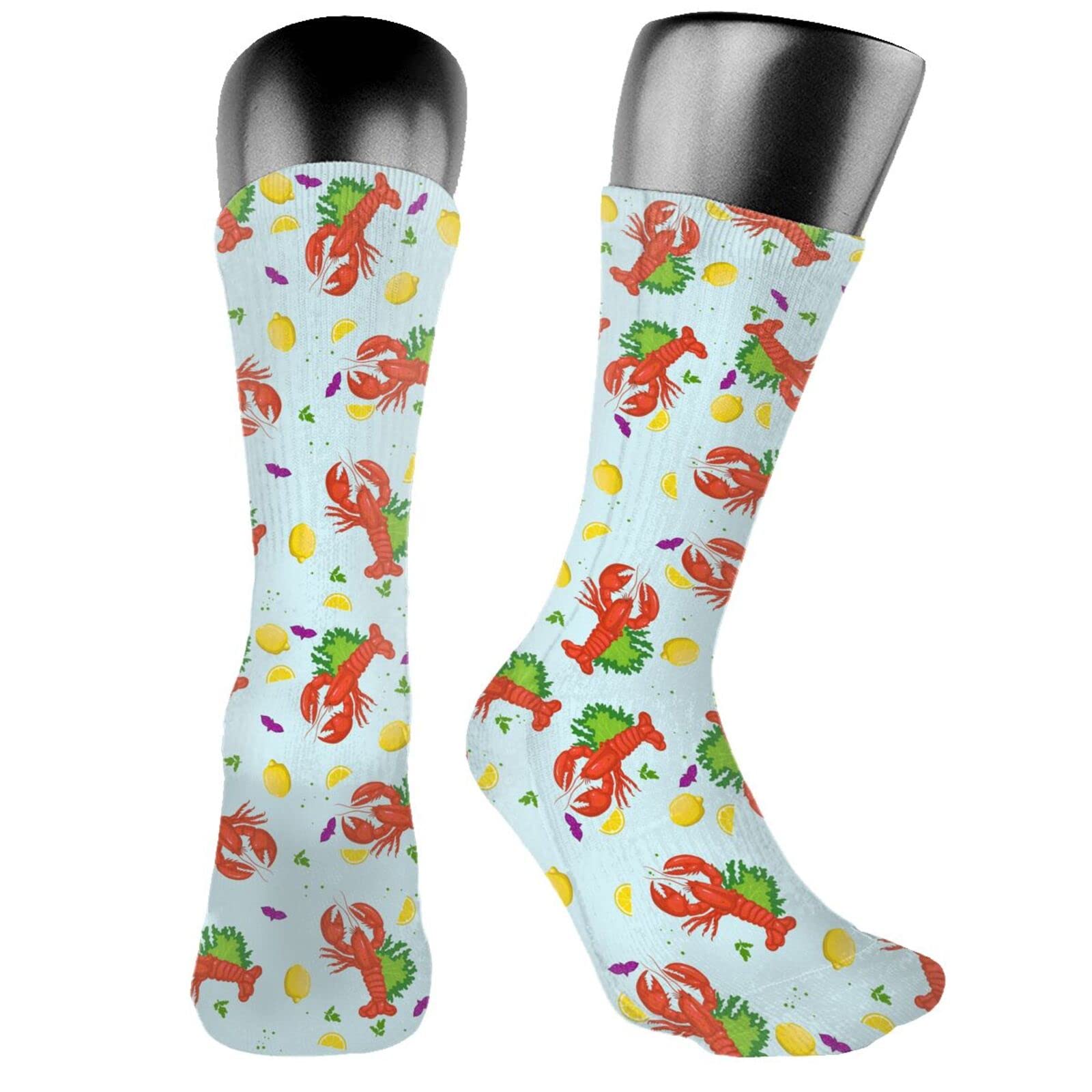 Chili and Pepper Pattern Printed Casual Crew Socks for Women & Men - Novelty Fashion Socks for Everyday Wear, Gifts, and Themed Parties