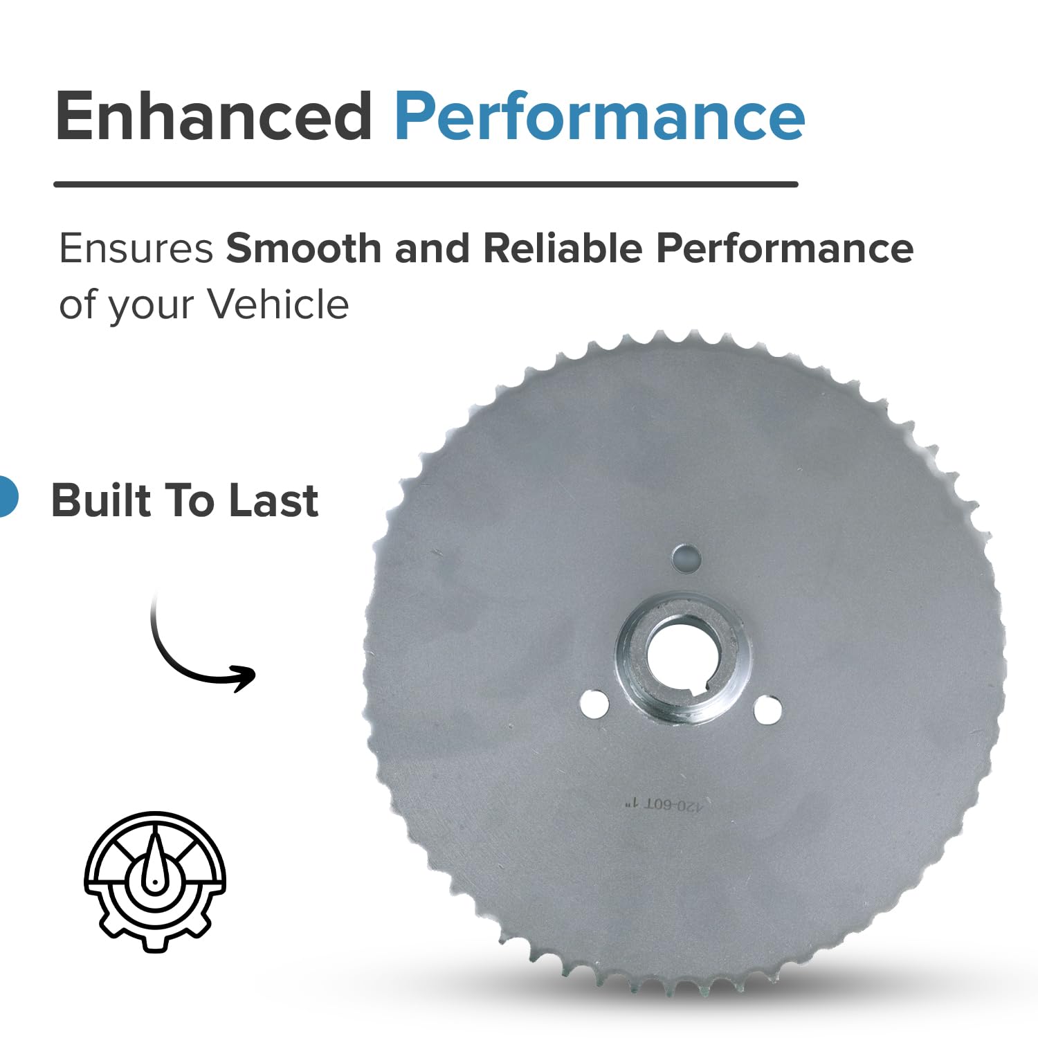 AlveyTech 40/41/420 Chain 60 Tooth Sprocket with 1