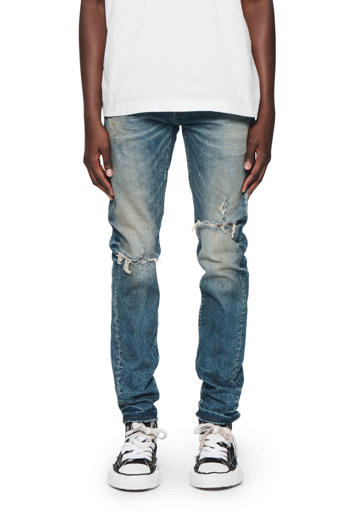 Purple Brand P001 SNFD Skinny Jeans - Dark Indigo Denim for Women | Comfortable & Stylish for Work, Casual & Night Out