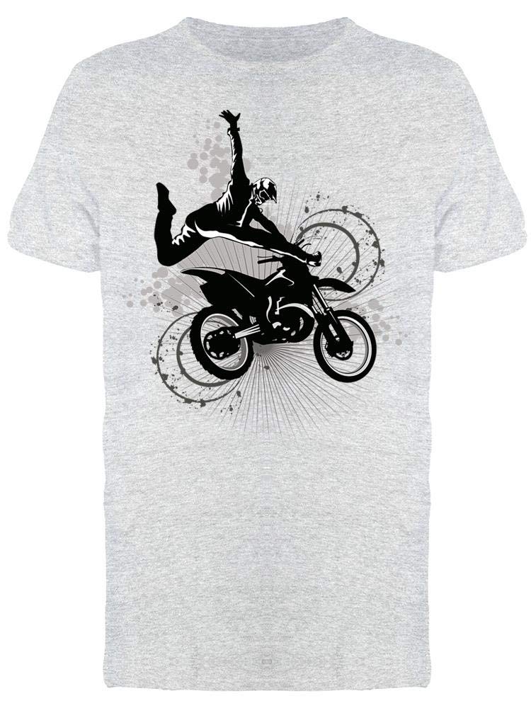 Men's High Jump Motorcyclist Graphic T-Shirt - Cool Biker Tee for Motorcycle Enthusiasts & Extreme Sports Fans - Perfect for Riding, Gym & Casual Wear
