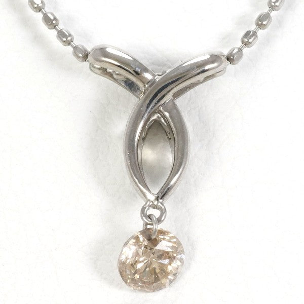 18K White Gold Brown Diamond Necklace for Women - Elegant Jewelry Gift for Anniversary, Birthday & Special Occasions