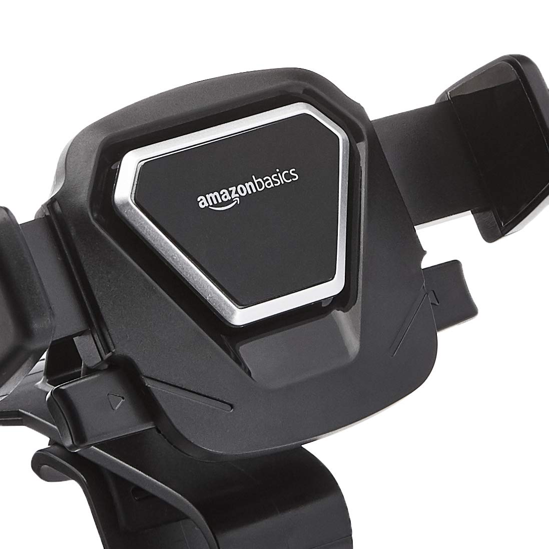 Amazon Basics Universal Car Phone Mount - Adjustable Dashboard Smartphone Holder for iPhone, Samsung, Google Pixel - Secure & Hands-Free Driving - Perfect for GPS Navigation & Music Playback
