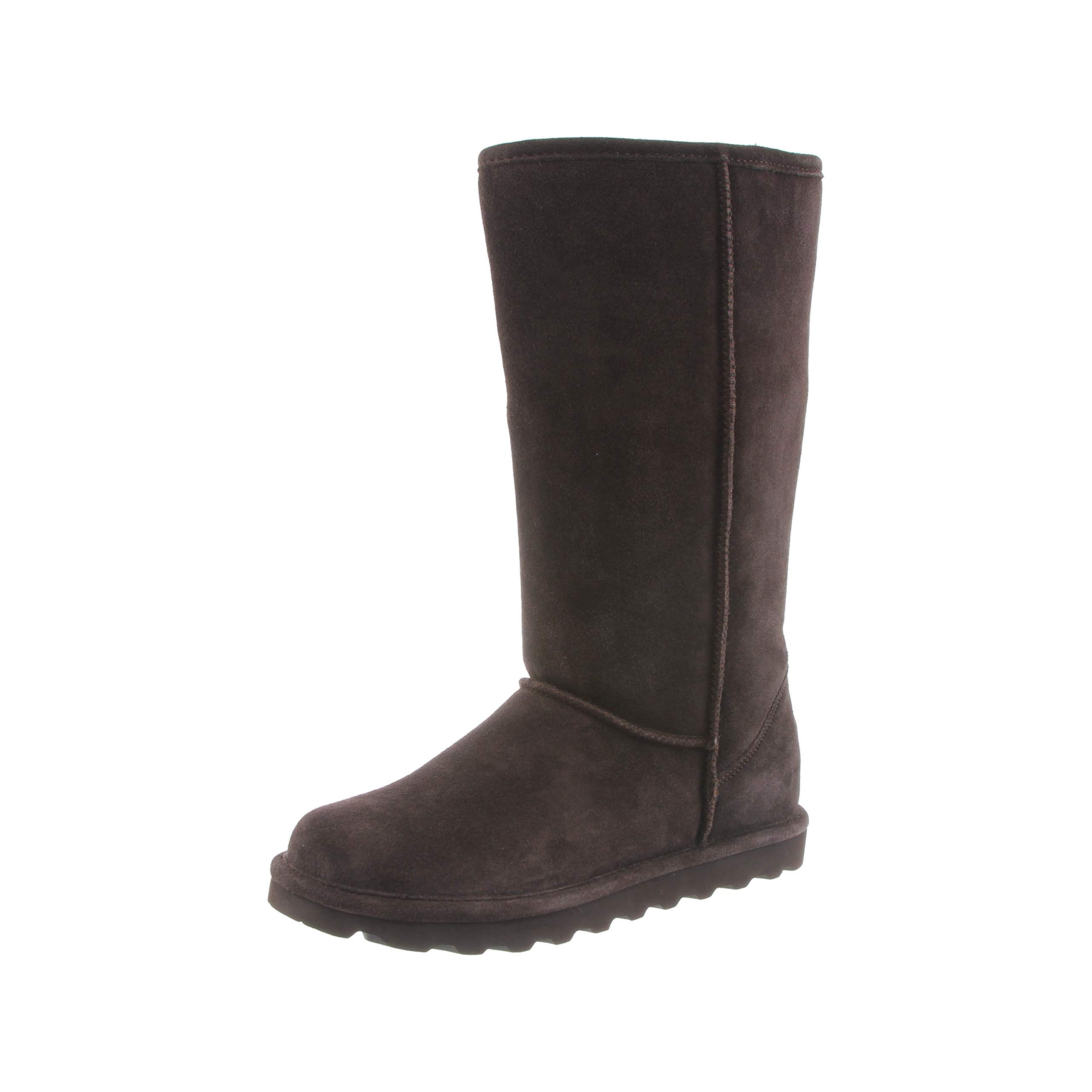 BEARPAW Women's Elle Tall Wide Winter Boots - Classic Suede Slip-On Ankle Boots for Women | Warm Comfortable Snow Boots in Multiple Colors | Perfect for Winter Hiking, Casual Wear & Snowy Days