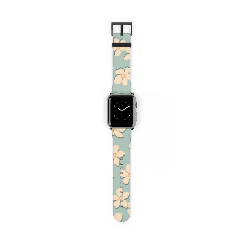 Vintage Pua Kala Watch Band - Adjustable Leather Strap for Apple Watch, Fitbit & Samsung Galaxy - Perfect for Casual, Business & Outdoor Activities