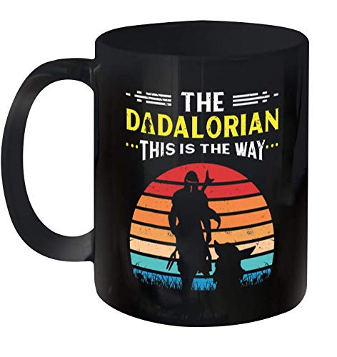 The Dadalorian This Is The Way Vintage Style Coffee Mug - Perfect Gift for Star Wars Fans, Fathers Day & Office Use