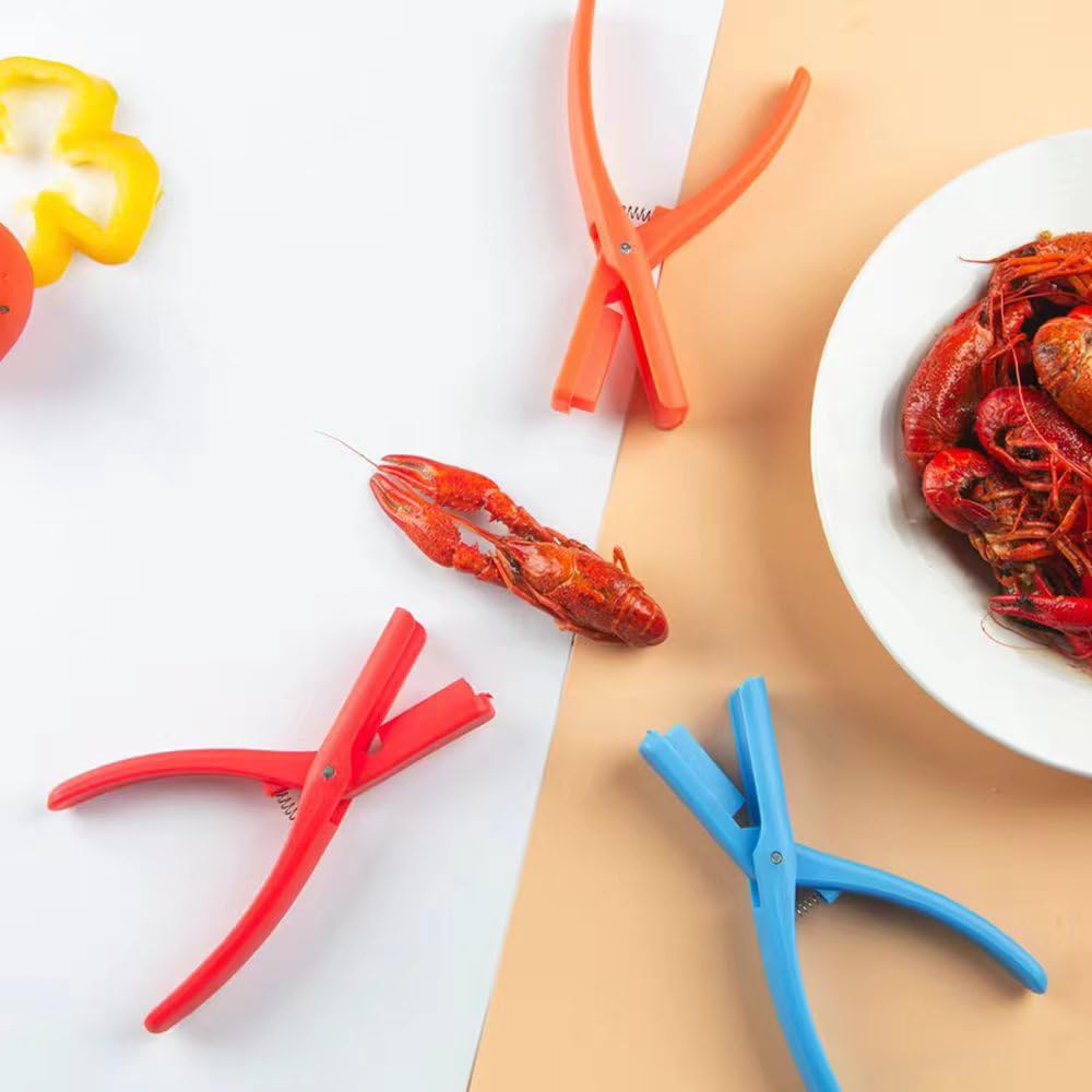 2024 New Crawfish Sheller & Shrimp Peeler Tool - Effortless Peeling for Cooked Shrimp Tails & Seafood - Durable Kitchen Gadget (5-Pack, Red) - Perfect for Cajun Boils, Seafood Parties & Home Cooking