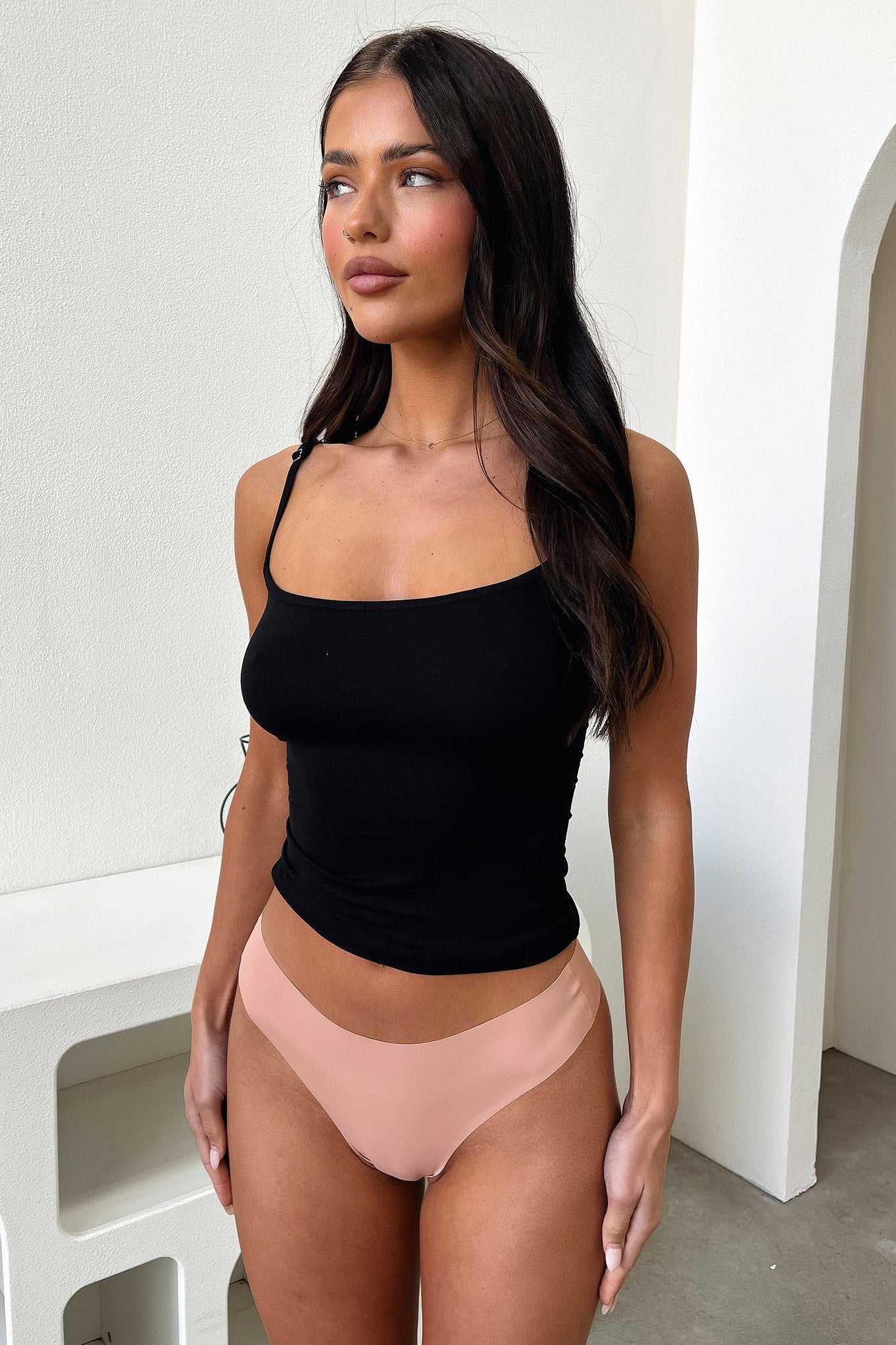 Seamless G-String Thong Underwear for Women - Nude Tan - Comfortable Invisible Panties for Everyday Wear & Special Occasions