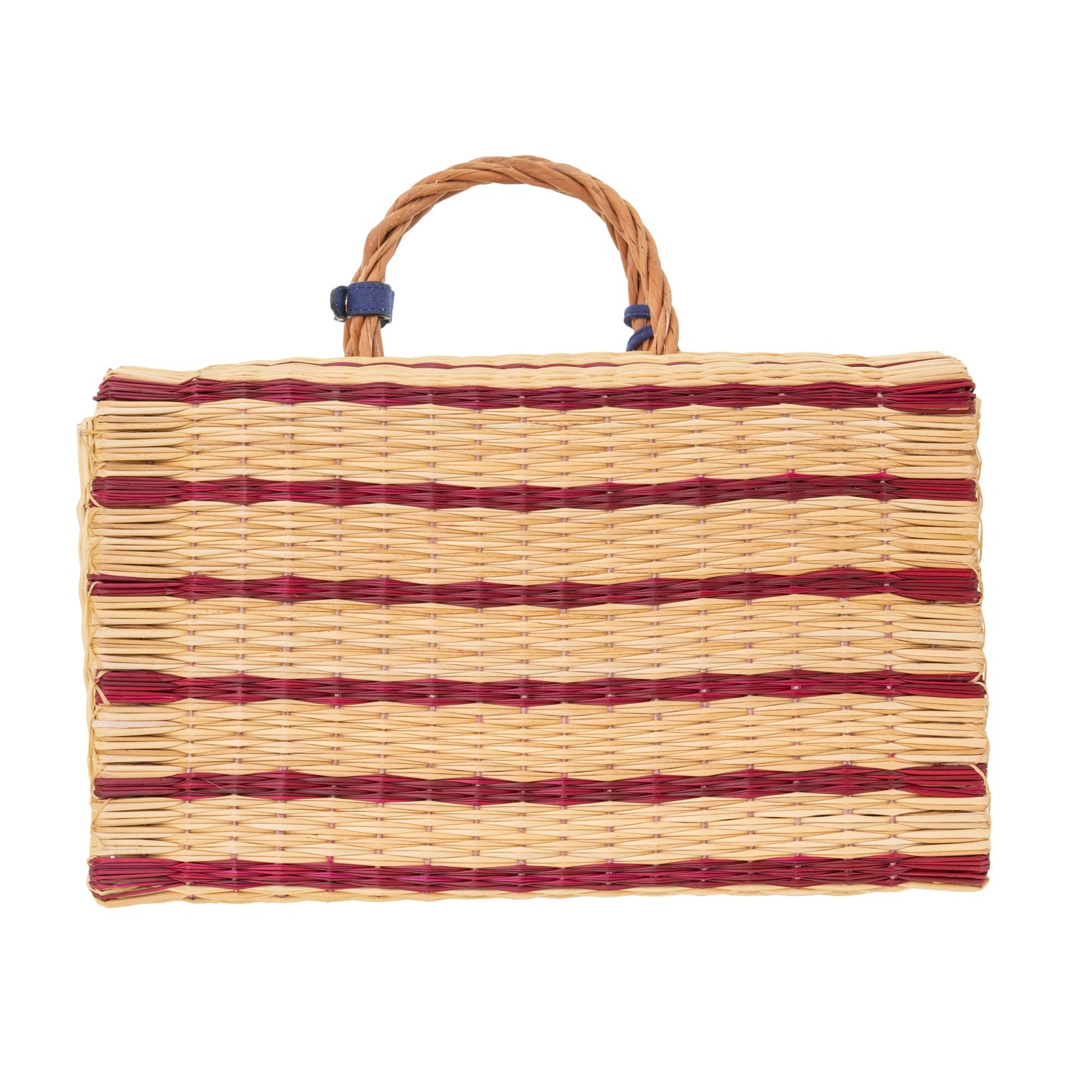 The Grand Tour Collection Burgundy Beach Basket - Stylish & Durable Picnic Basket for Beach Outings, Picnics, and Outdoor Adventures