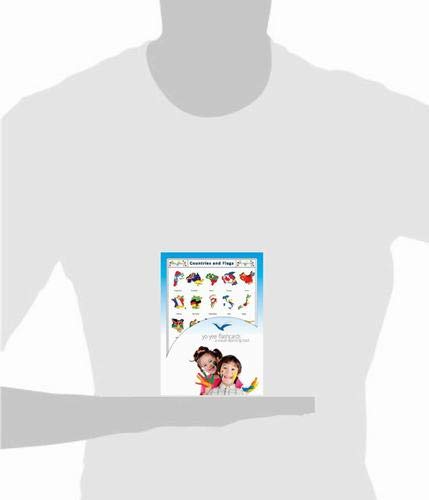 Yo-Yee Educational Flash Cards - Continents, Countries & Flags Vocabulary Learning Cards for Toddlers, Kids & Children - English Language Teaching Materials with Fun Activities & Games - Perfect for Homeschooling, Classroom & Travel Learning