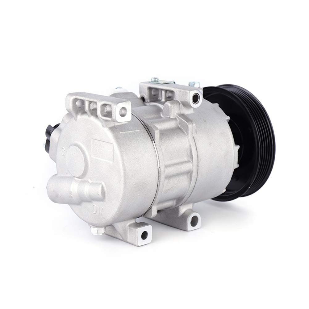 TBVECHI AC A/C Compressor with Clutch - Compatible with 2012-2016 Hyundai Accent 1.6L & 2012-2015 KIA Rio 1.6L - High Performance Air Conditioner Compressor for Car Cooling System