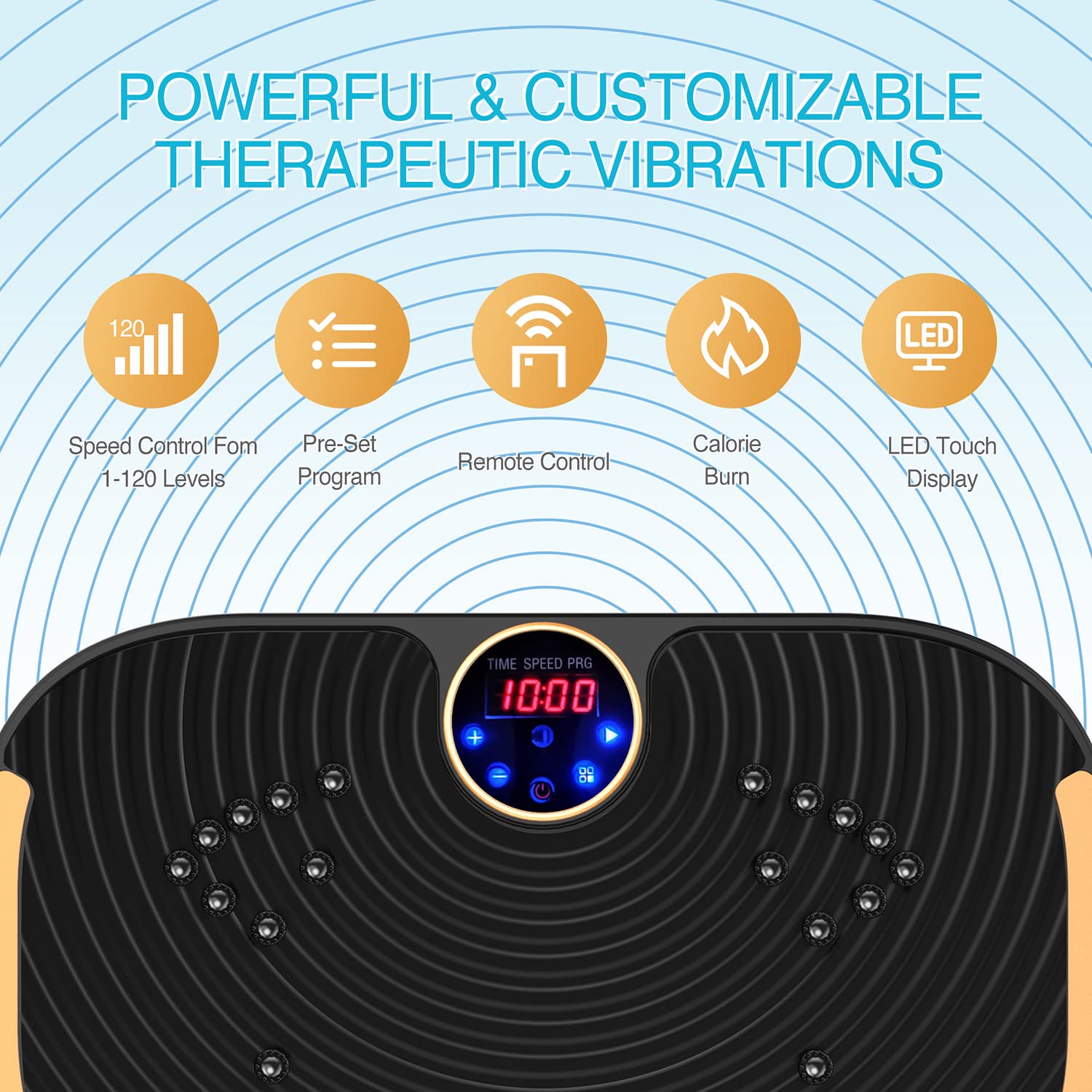 **AXV Vibration Plate Exercise Machine – Whole Body Workout Platform for Weight Loss, Toning & Lymphatic Drainage | Home Gym Fitness Equipment for Wellness & Shaping | Perfect for Home, Office & Rehab Use**