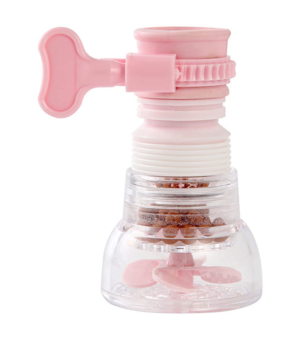 Nipogear 2-Pack Swivel Faucet Strainer & Water Saver Sprinkler - Durable Sink Strainer for Efficient Water Usage, Ideal for Home Kitchen & Bathroom, Perfect for Washing Dishes, Fruits, and Vegetables (Pink)
