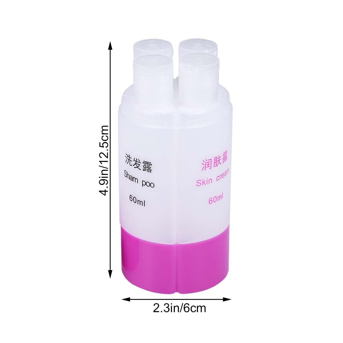 Uonlytech 1pc Leakproof Travel Bottle Set - Bar Soap Container, Liquid Dispenser & Lotion Bottle (Purple) | Perfect for Toiletries, Shampoo & Makeup | Compact for Air Travel, Camping & Gym