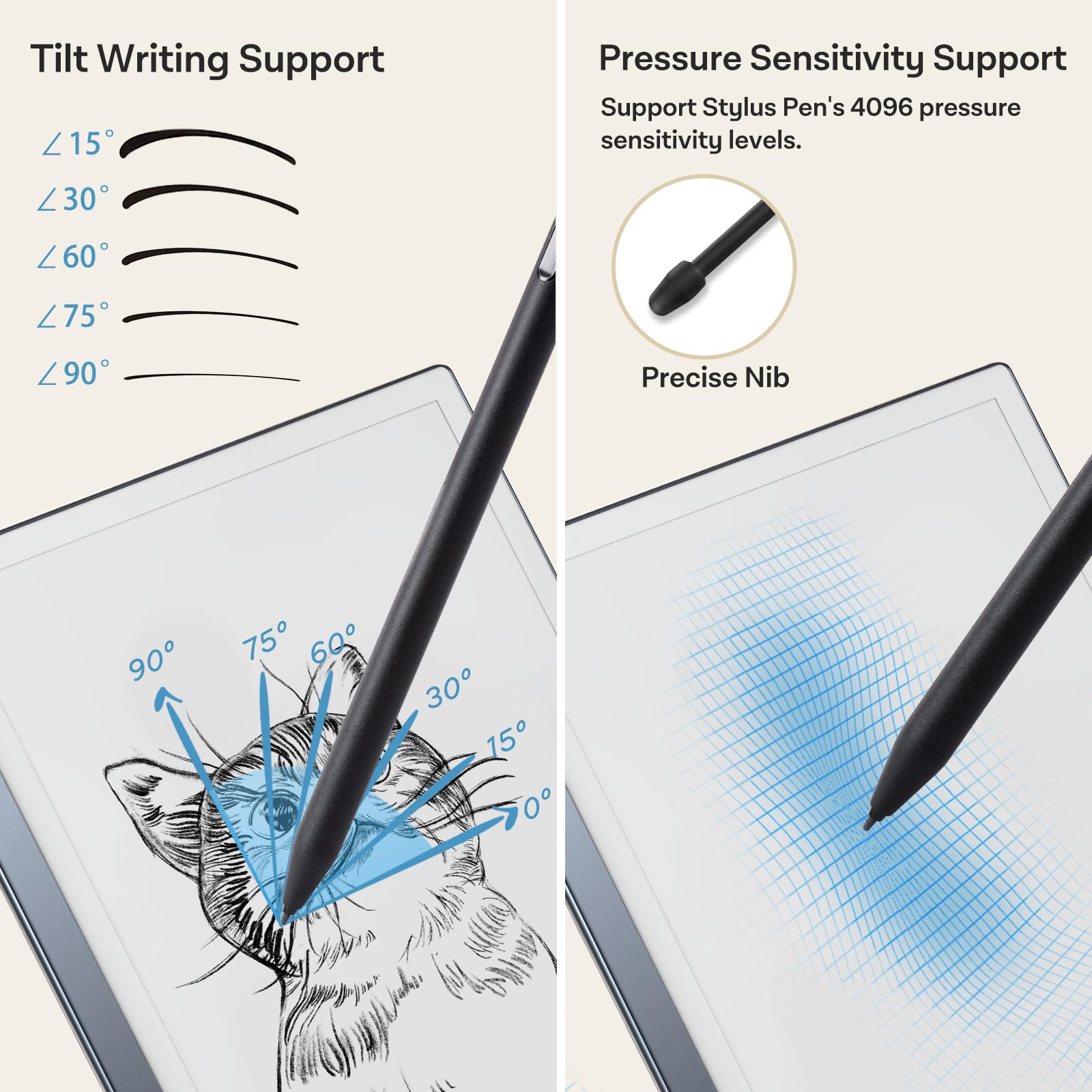 20 Pcs CoBak Replacement Pen Tips for Remarkable 2 Stylus - 4096 Pressure Sensitivity & Tilt Support - Includes Nib Removal Tool (Stylus Not Included) - Perfect for Digital Artists, Note-Taking & Professional Sketching