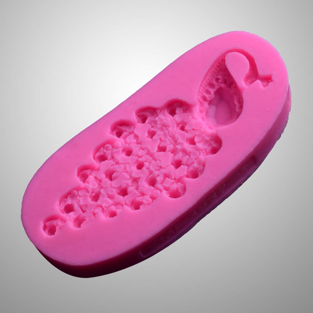 Peacock-Shaped Silicone Ice Cube Mold for Cake, Jelly, Candy & Chocolate - DIY Baking Decorations (Pink) - Perfect for Christmas, Parties & Home Decor