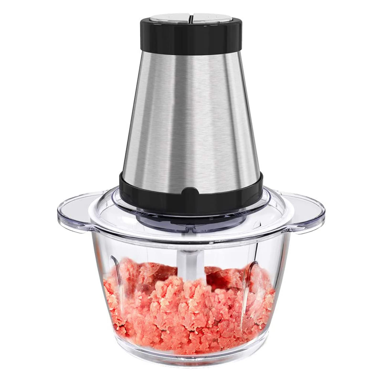Jabey 1.2L Electric Meat Grinder - 300W Powerful Food Processor with 2 Speed Settings - Perfect for Home Kitchen, Sausage Making & Meat Preparation