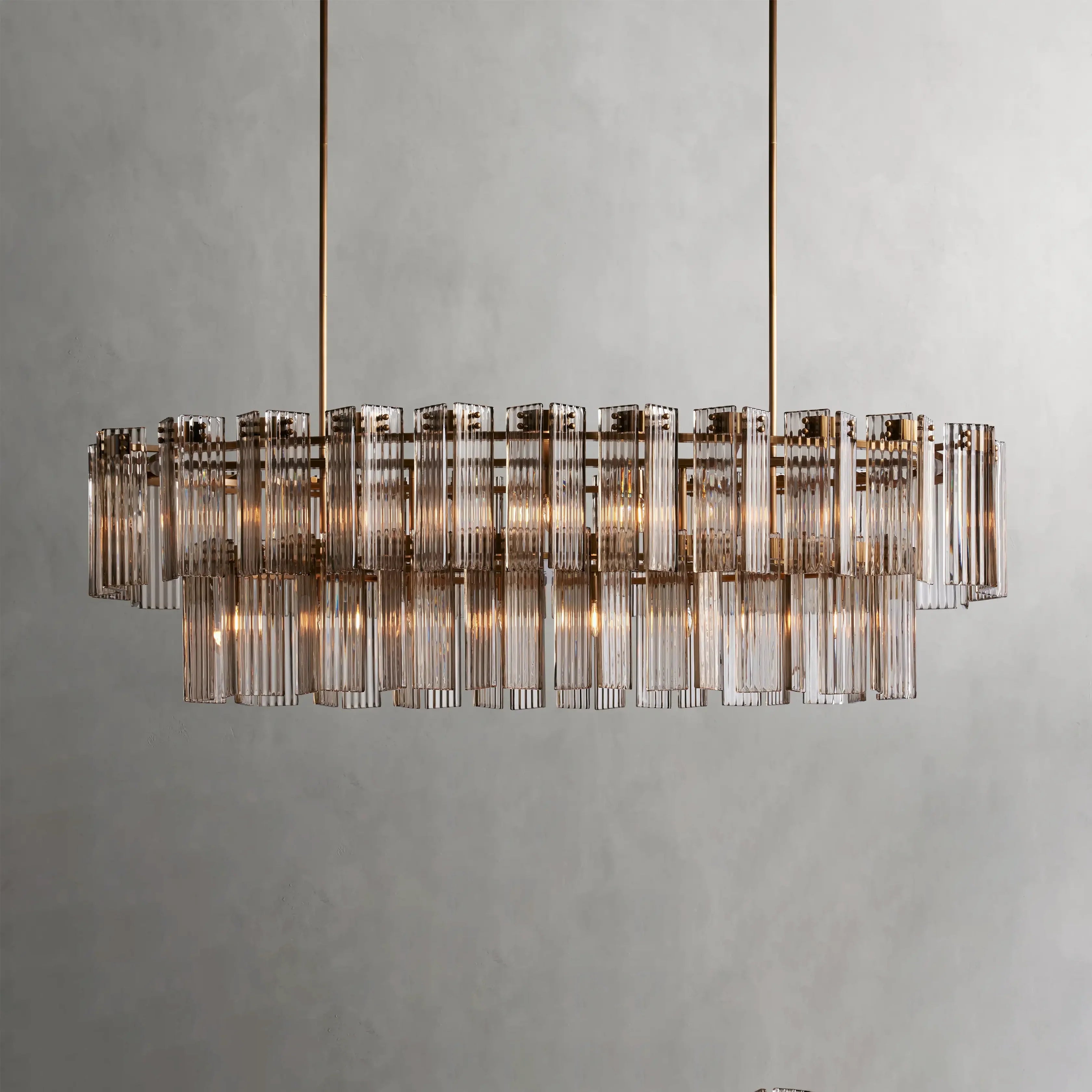 Delsie Oval Crystal Chandelier - 51