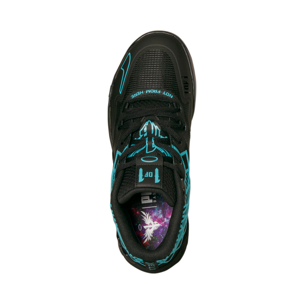 Puma MB1 Lamelo Ball Basketball Shoes - Buzz City Black Blue Atoll - High-Performance Sneakers for Men - Perfect for Streetball, Training & Casual Wear