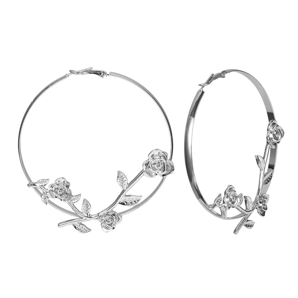 Elegant Rose Gold Metal Earrings for Women - Dainty Creative Pendant Jewelry - Perfect for Parties, Weddings & Everyday Wear