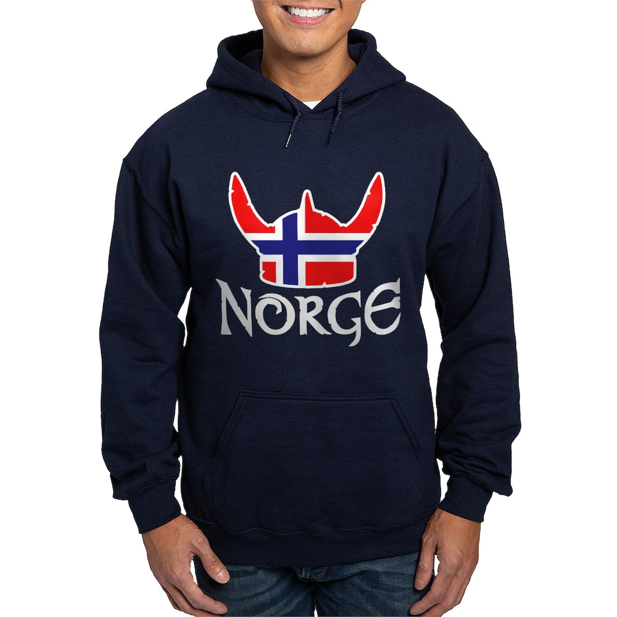 Norge Hoodie for Men - Dark Regular Fit Pullover Sweatshirt | Comfortable & Stylish Casual Wear for Everyday Use