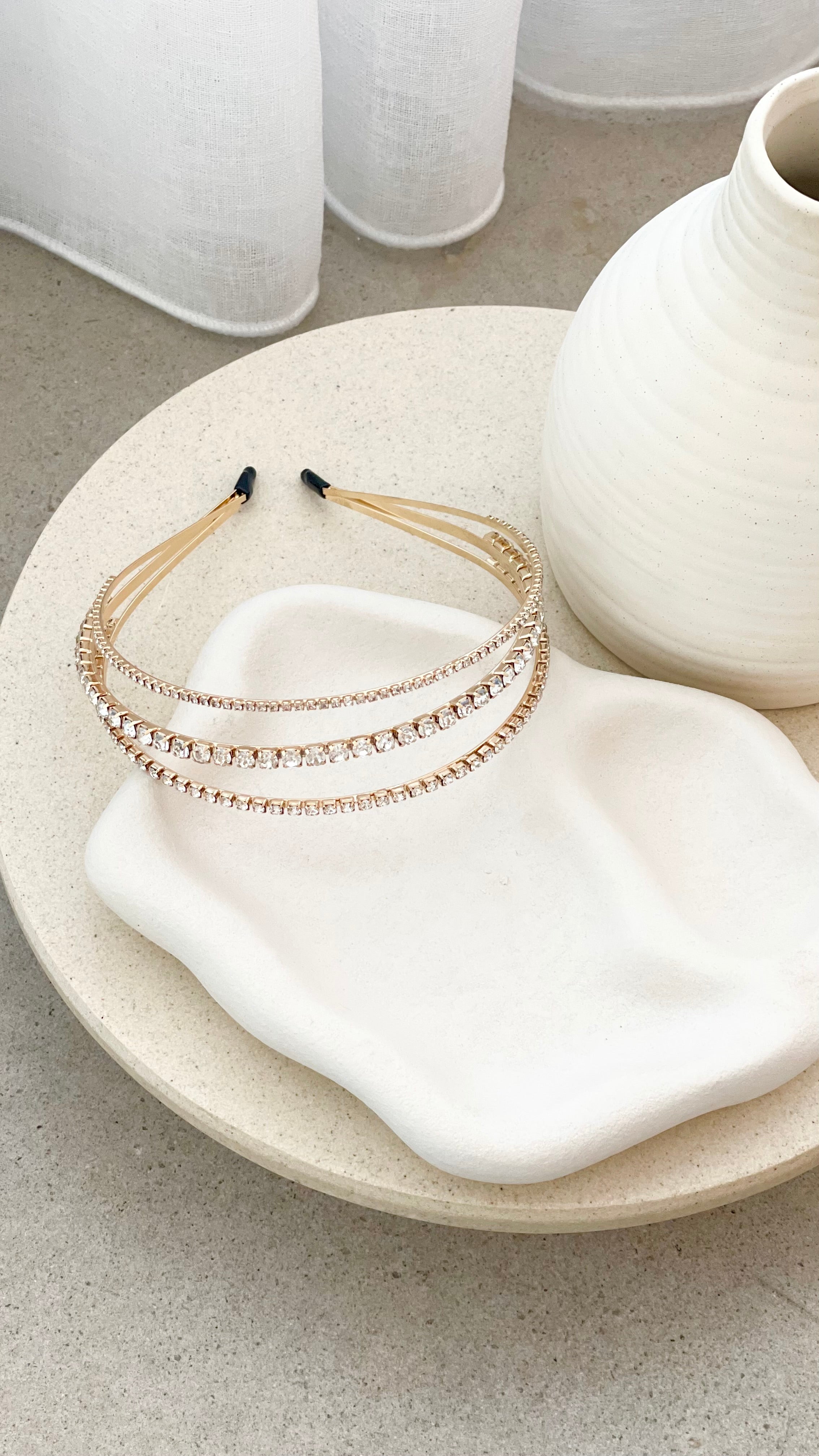 Sparkling Crystal Headband for Women - Elegant Hair Accessory for Parties, Weddings & Special Occasions