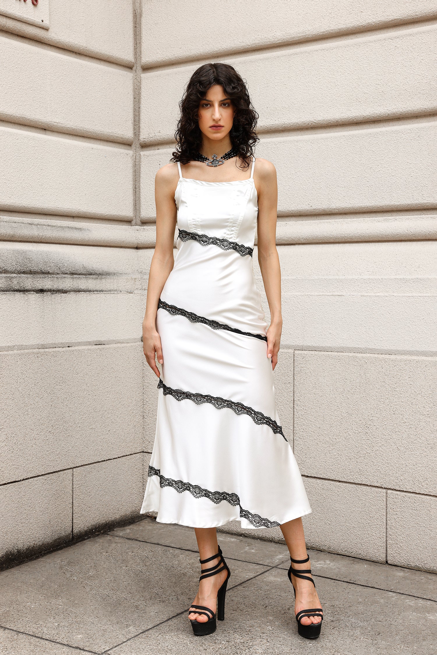 Scarlett Skew Lace Maxi Dress - Elegant Floral Long Dress for Women | Perfect for Weddings, Parties & Summer Vacations