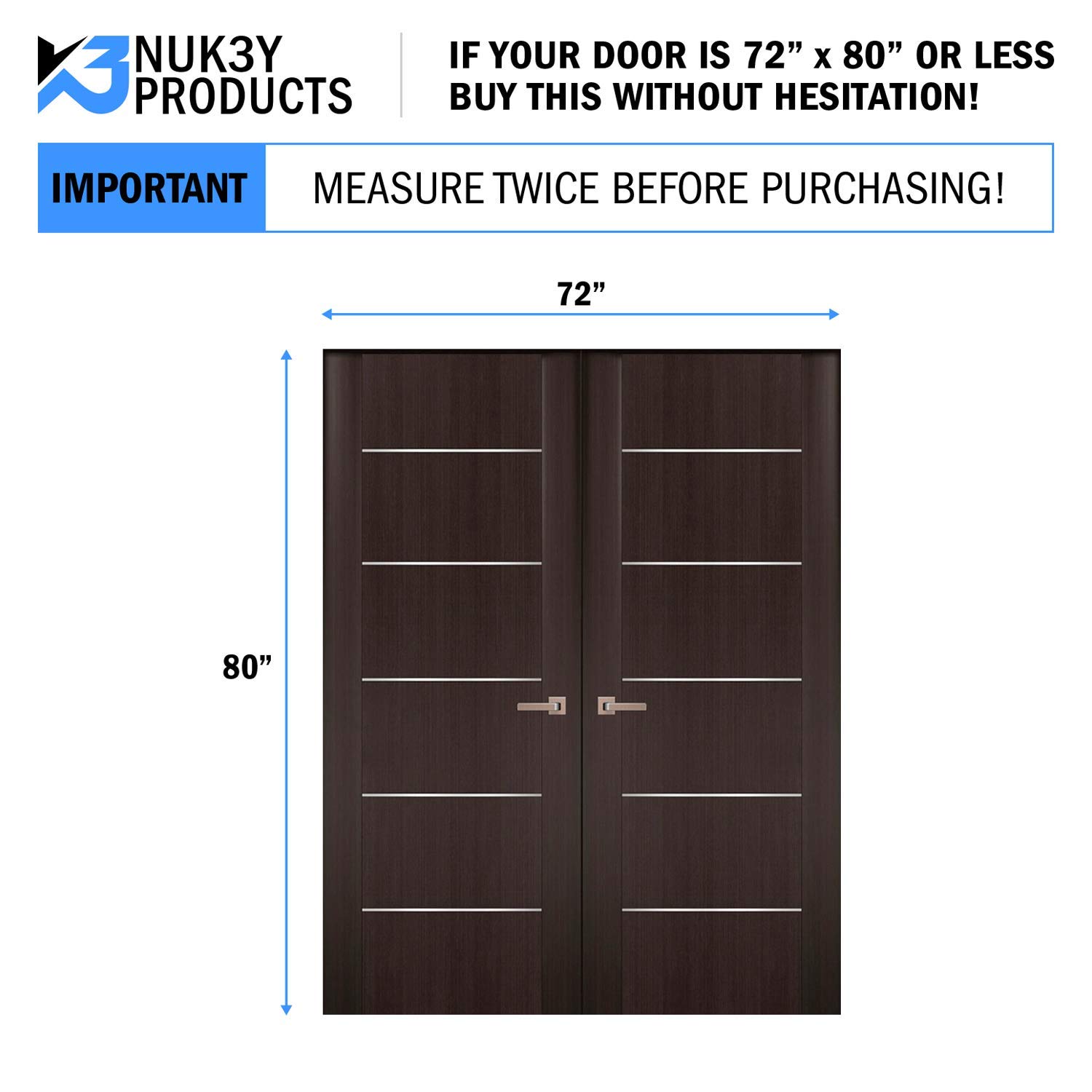 Upgraded Magnetic Screen Door Mesh Curtain - Fiberglass Design with Full Frame & Strong Velcro (72