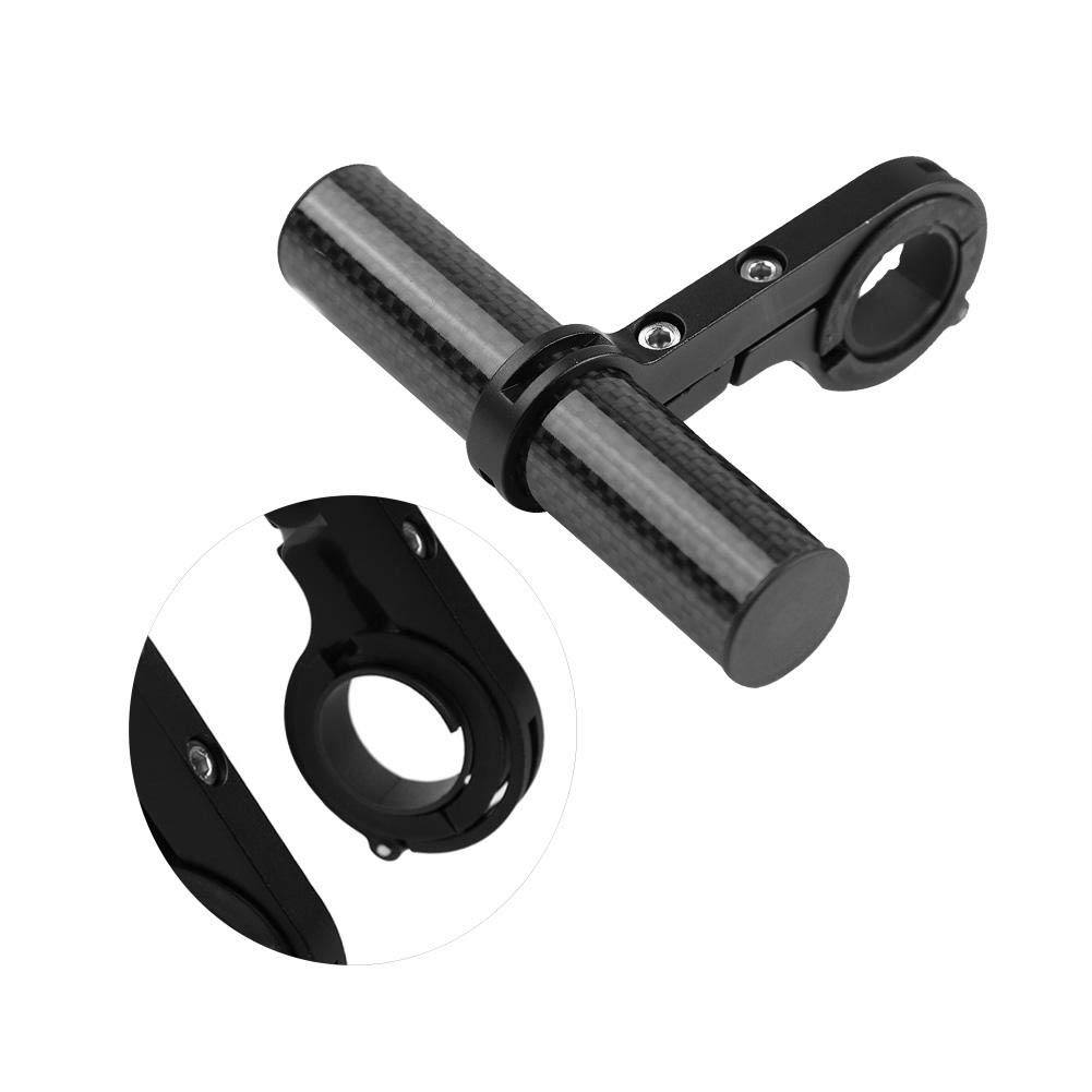 Aluminum Alloy Bike Handlebar Extender - 10cm Carbon Tube Black Handlebar Extension Bracket for Bike Light & Phone Mount | Perfect for Cycling, Commuting & Outdoor Adventures