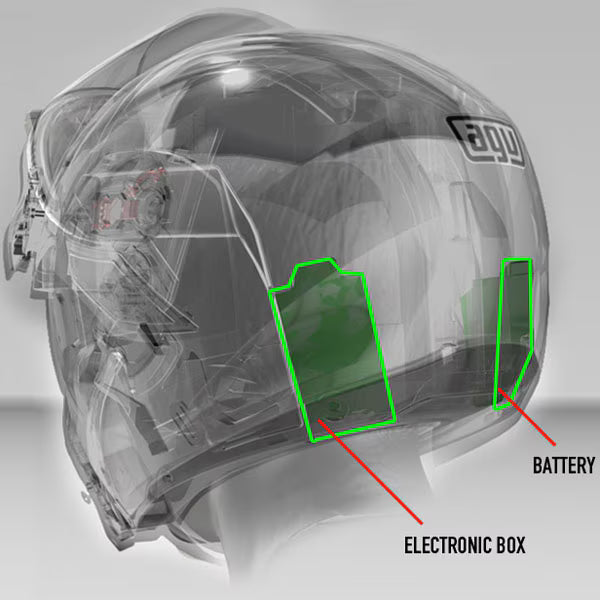 AGV Veloce GT Rear Easy Share Motorcycle Helmet - Lightweight & Comfortable for Racing & Street Riding - Perfect for Sport Bikes & Daily Commutes