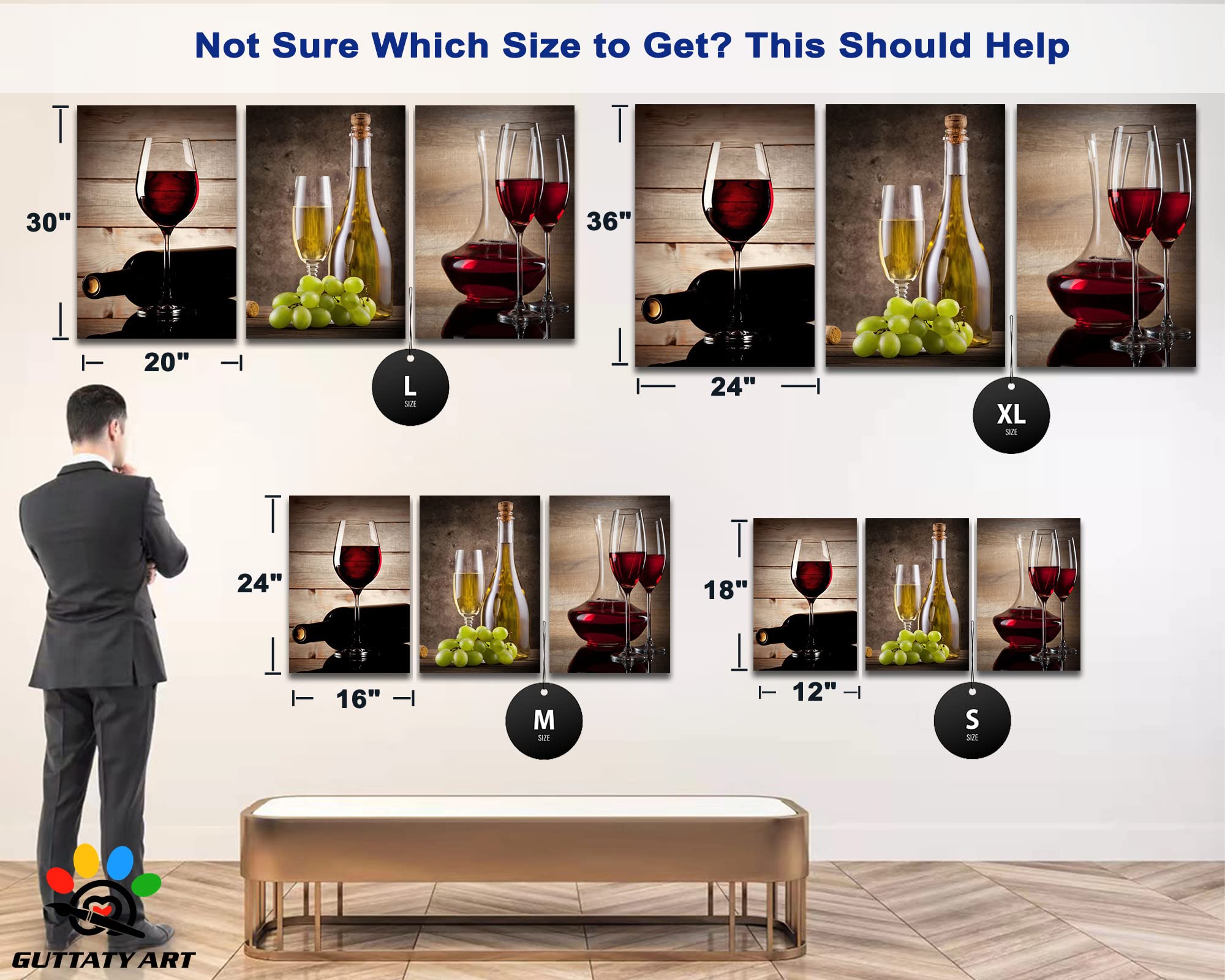 Modern Canvas Wall Art Set - 3PCS 20