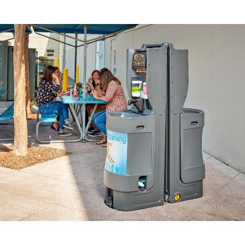 Cambro MHWS18615 18-Gallon Mobile Hand Sink Station - Portable Handwashing Station for Food Service, Restaurants, and Outdoor Events