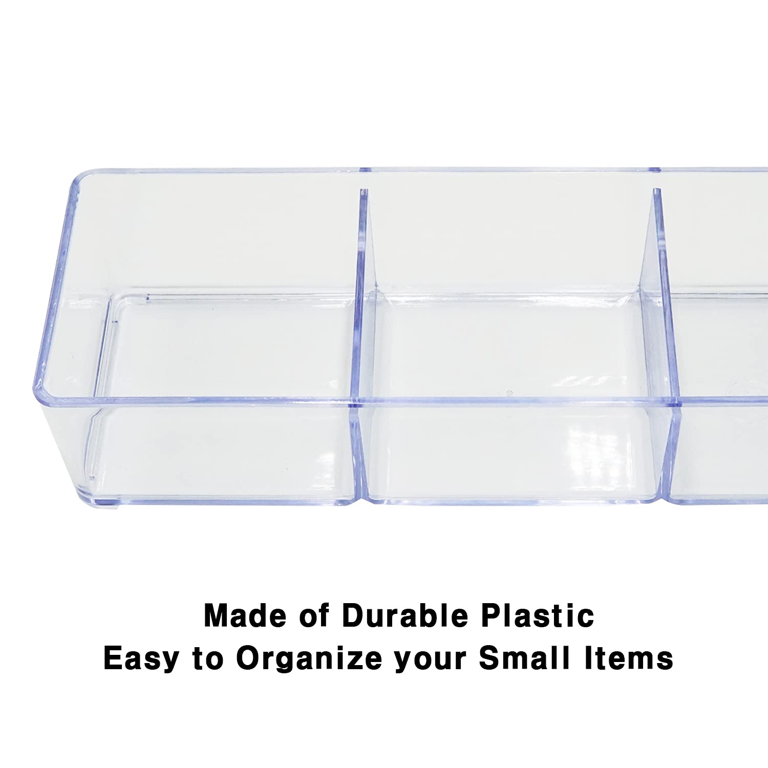 Carrotez 3-Tier Clear Plastic Drawer Organizer for Makeup, Bathroom, Office & Vanity Storage - Perfect for Cosmetics, Jewelry, Office Supplies & Small Items Organization