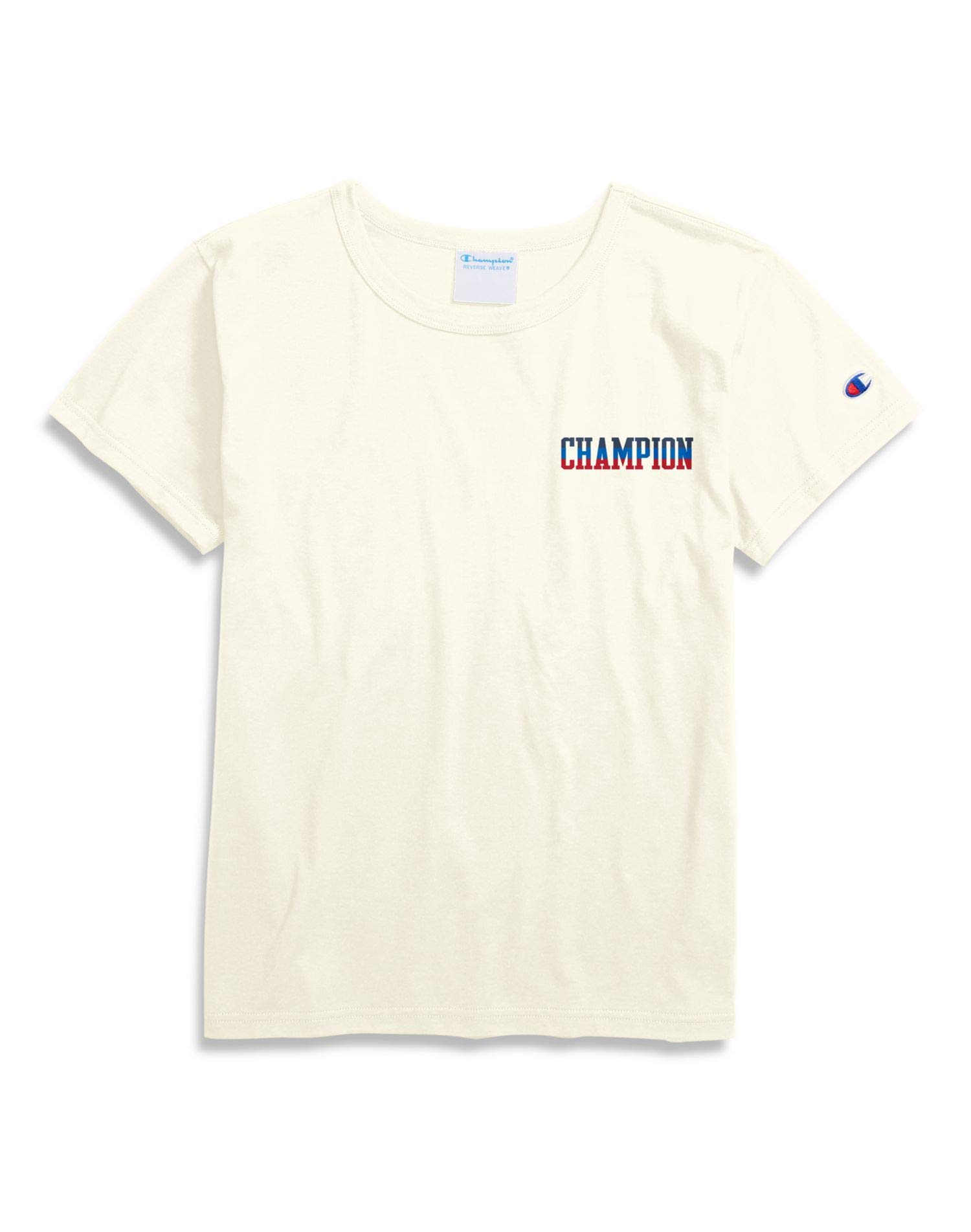 Champion Life Women's Original Cotton T-Shirt - Medium, Chalk White | Casual Everyday Wear, Gym, Lounge & Street Style Outfits