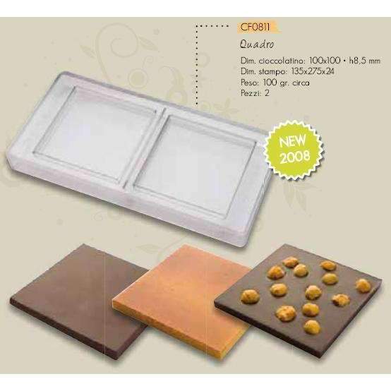 Premium 100g Square Bar Chocolate Mold - Professional Baking Tool for Homemade Chocolates, Candy Making & DIY Desserts - Perfect for Valentine's Day, Christmas Gifts & Party Favors