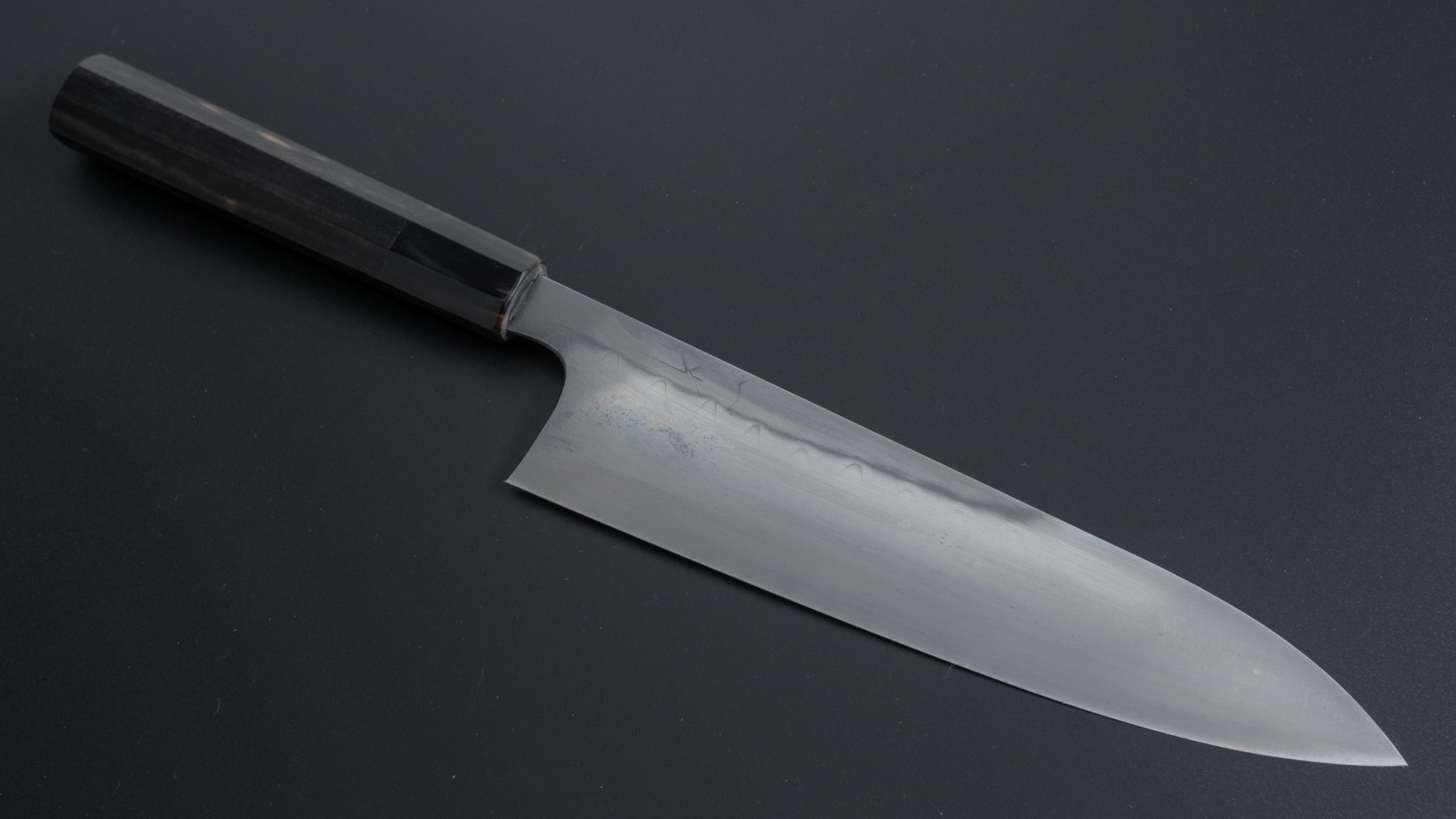 Hitohira Togashi Yohei Blue #2 Mizu Honyaki Gyuto 240mm Japanese Chef Knife with Taihei Ebony Handle & Saya - Premium Kitchen Knife for Professional Chefs & Home Cooking Enthusiasts