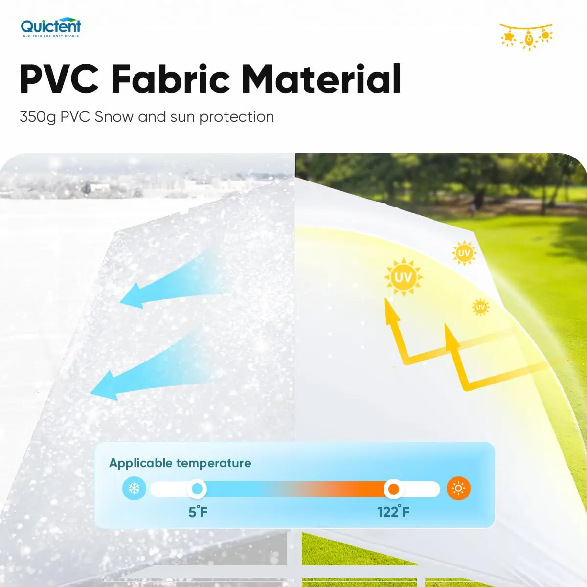 20' x 40' Party Tent with Clear Sidewalls - Waterproof Outdoor Canopy for Weddings, Events & Camping - Heavy Duty Commercial Shelter with Removable Walls