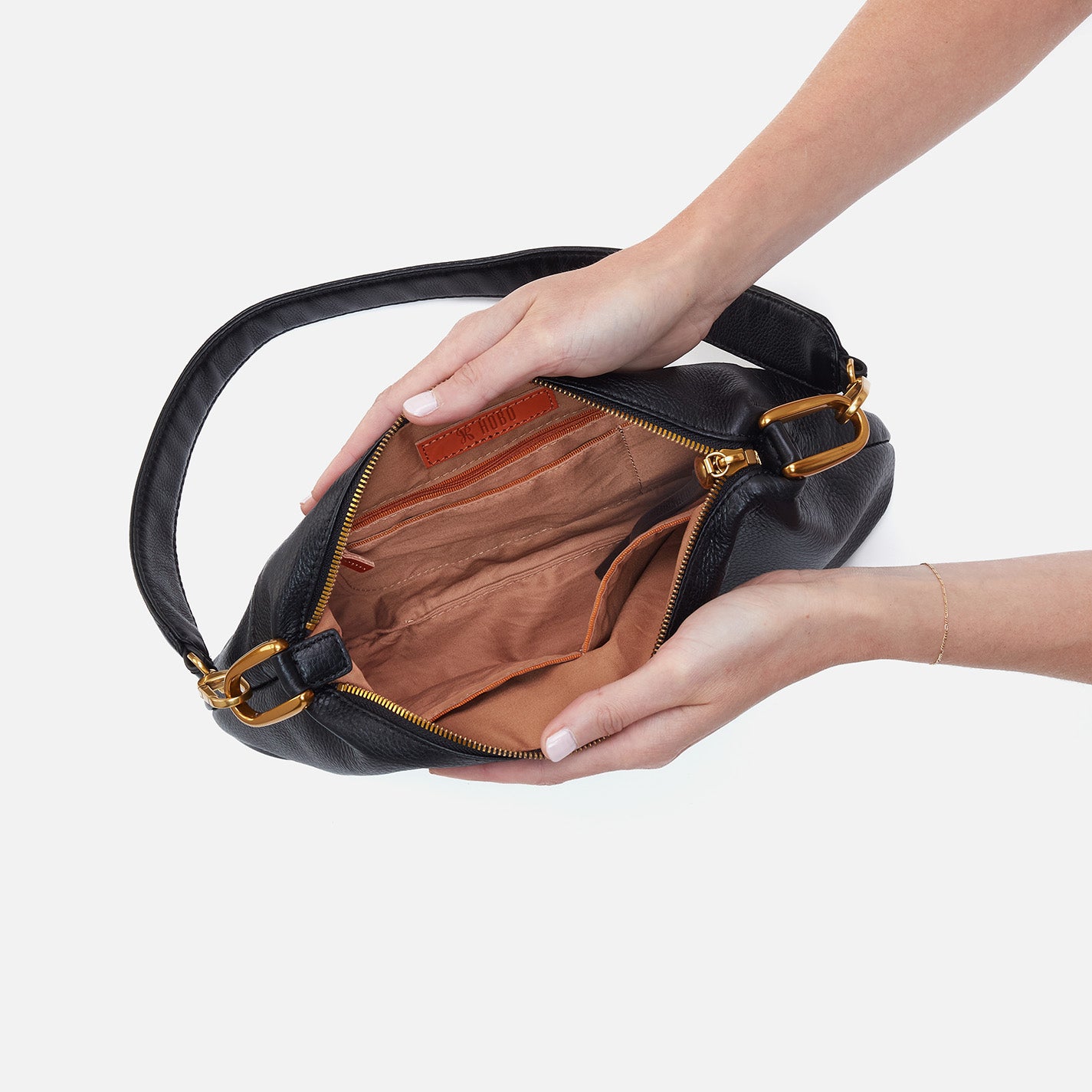 Premium Pebbled Leather Shoulder Bag for Men & Women - Stylish & Durable Crossbody Bag for Work, Travel & Everyday Use - Black