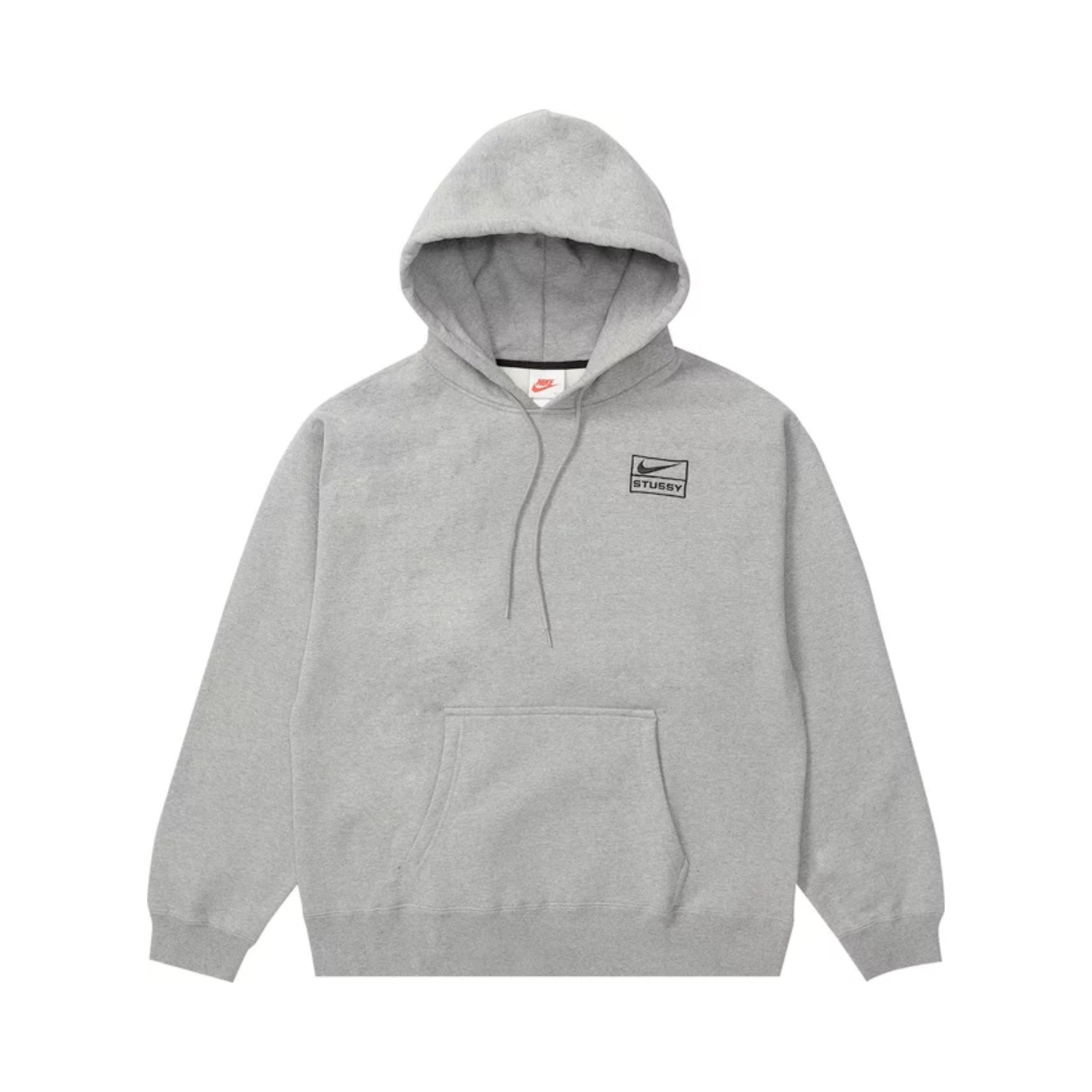 Nike x Stüssy Men's Grey Hoodie Sweatshirt - Streetwear Fashion, Casual Wear for Urban Lifestyle & Gym Outfits