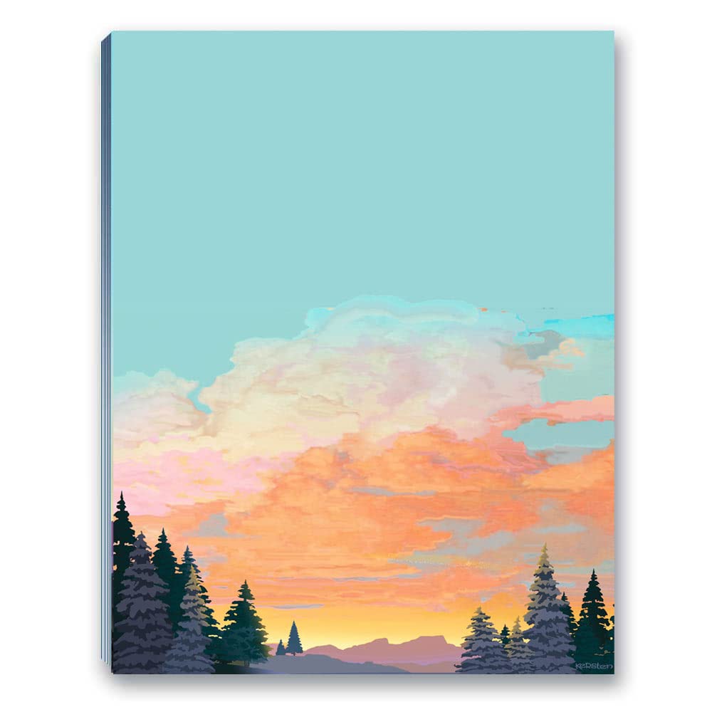 Stonehouse Collection Mountain Notepads - Set of 4 Nature-Themed Notepads with Scenic Mountain Views, Perfect for Shopping Lists, Teacher Gifts, Home & Office Use - Ideal for Journaling, Note-Taking & Thoughtful Small Gifts