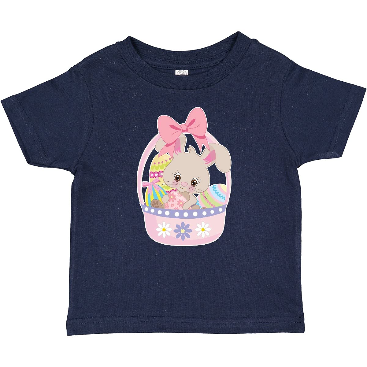 Inktastic Easter Bunny in Easter Basket with Eggs Baby T-Shirt - Cute Easter Outfit for Infants & Toddlers - Perfect for Easter Photos, Egg Hunts & Spring Celebrations