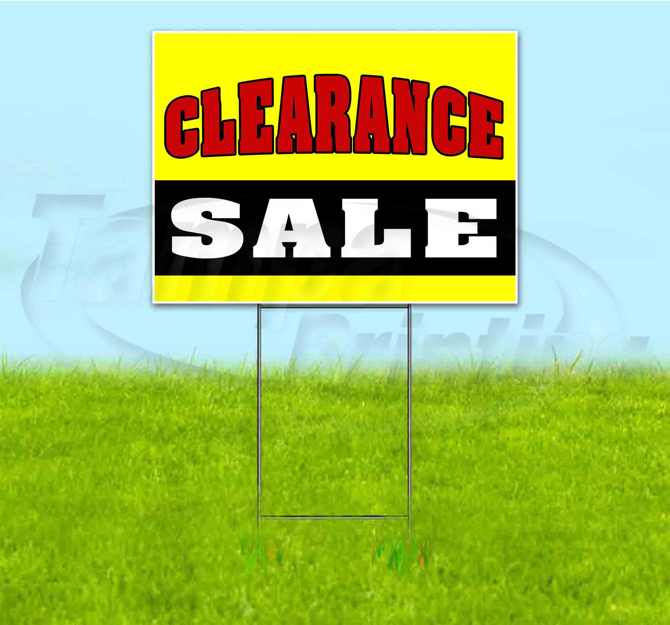 18x24 Inch Yard Signs for Sale - Bulk Discounts & Multi-Packs with Metal Stakes - Perfect for Political Campaigns, Real Estate Advertising & Garage Sales